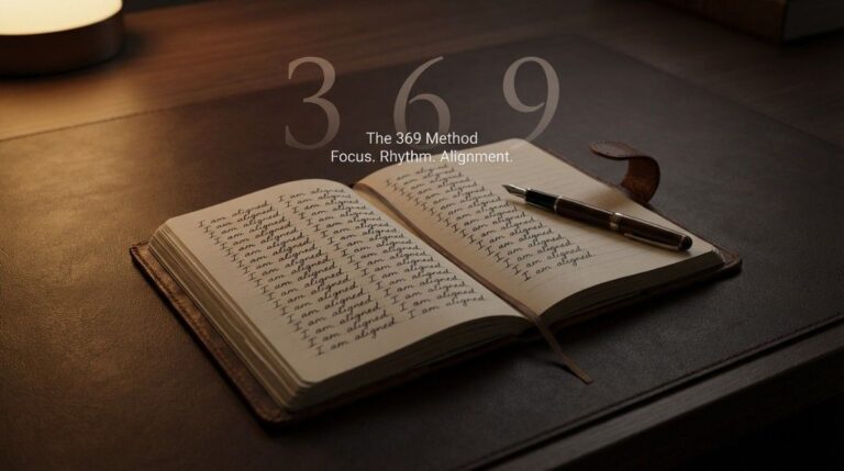 A structured 369 method practice for subconscious alignment.