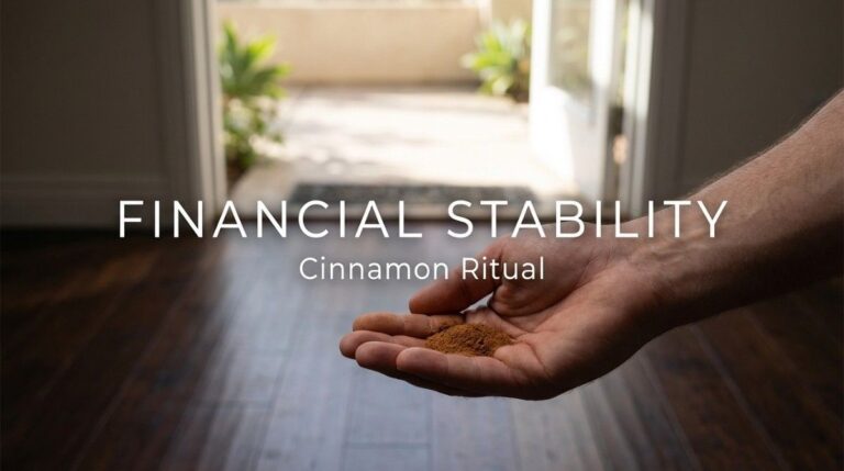 cinnamon doorway ritual for financial stability and environmental anchoring